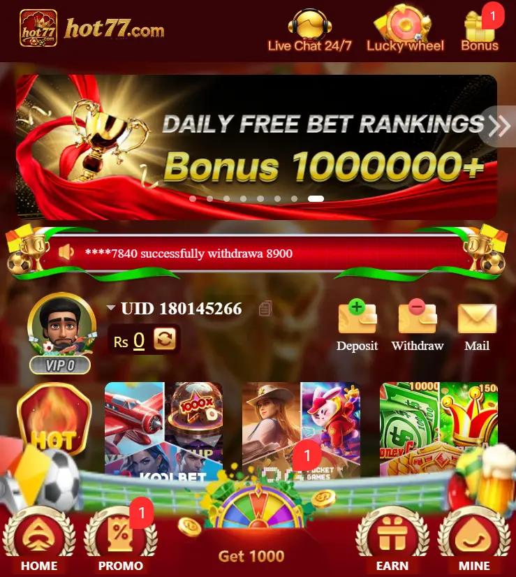 HOT77 Game App