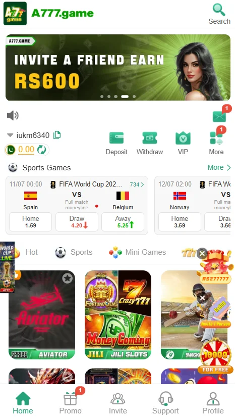 A777 Game App