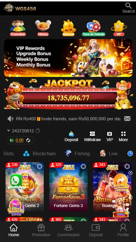 WGS456 Game App
