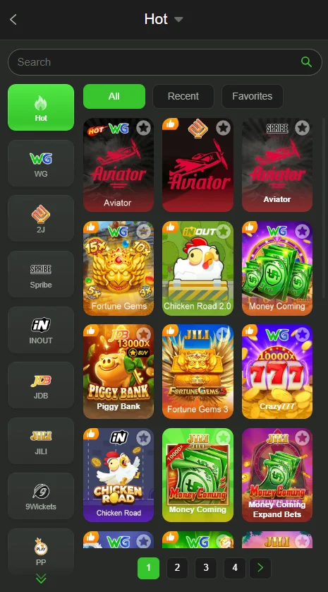 PK8888 Game Types