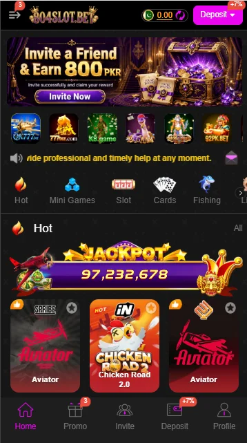 804SLOT Game Interface